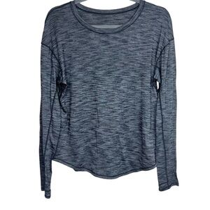 Lululemon Lost In Pace Long Sleeve Heathered Black